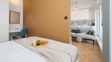 Superior-lejlighed - balkon - byudsigt | 1 soveværelse, pengeskab på værelset, individuelt design