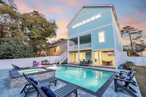 A heated pool