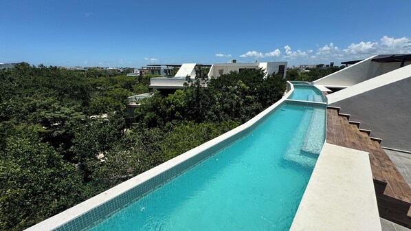 Penthouse Luxe, 2 chambres, piscine privée