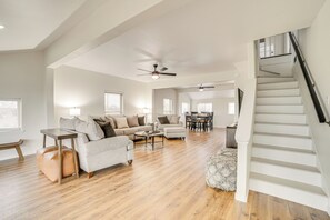 TV, table football, books - 1 Mi to Table Rock Lake: Home w/ Furnished Patio! (Oak Grove)