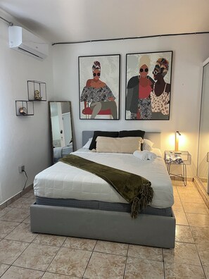 Departamento, 1 cama Queen size, cocina | 1 habitación, tabla de planchar con plancha y wifi gratis