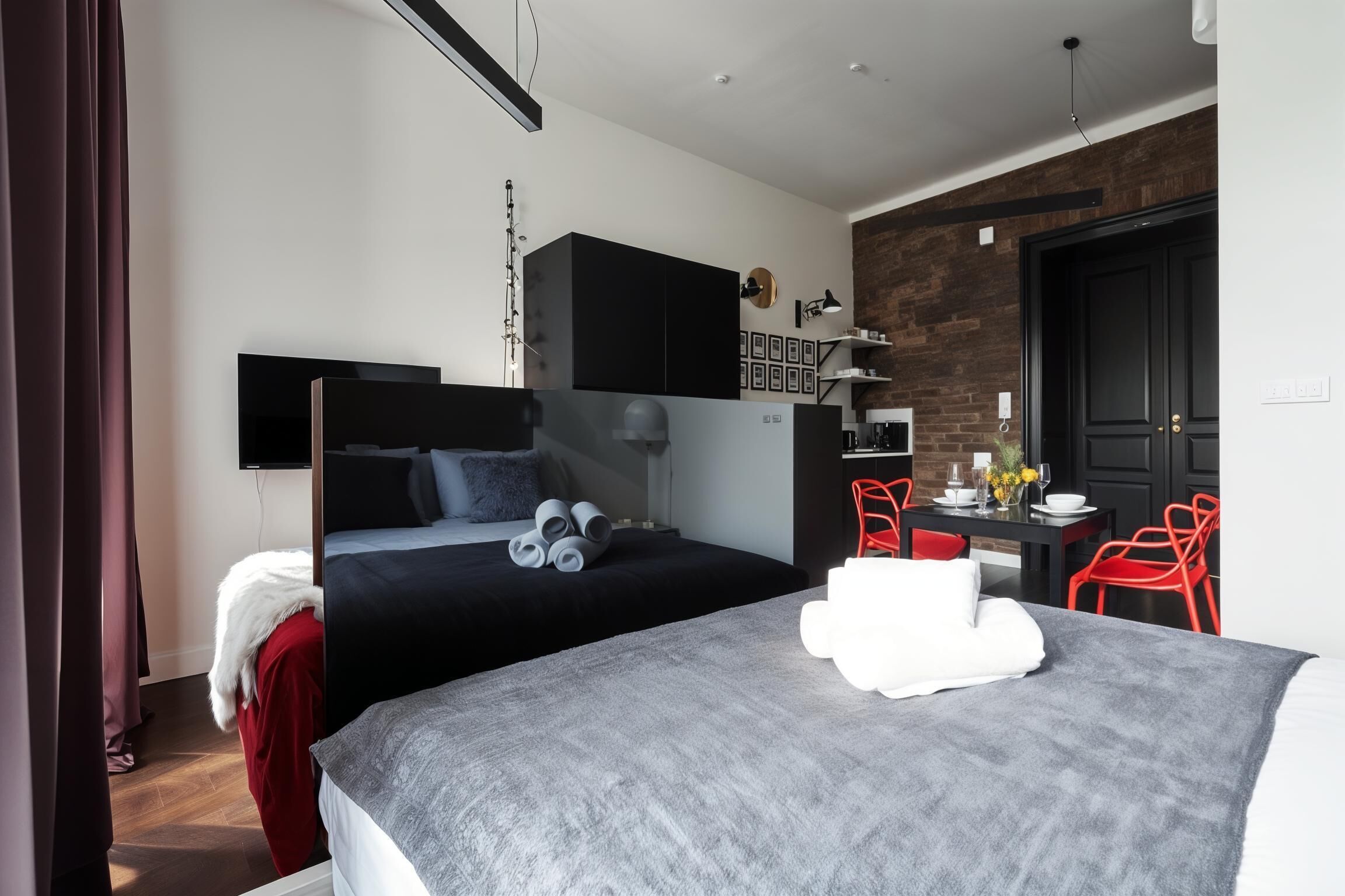 Studio Confort, vue ville | Coin séjour