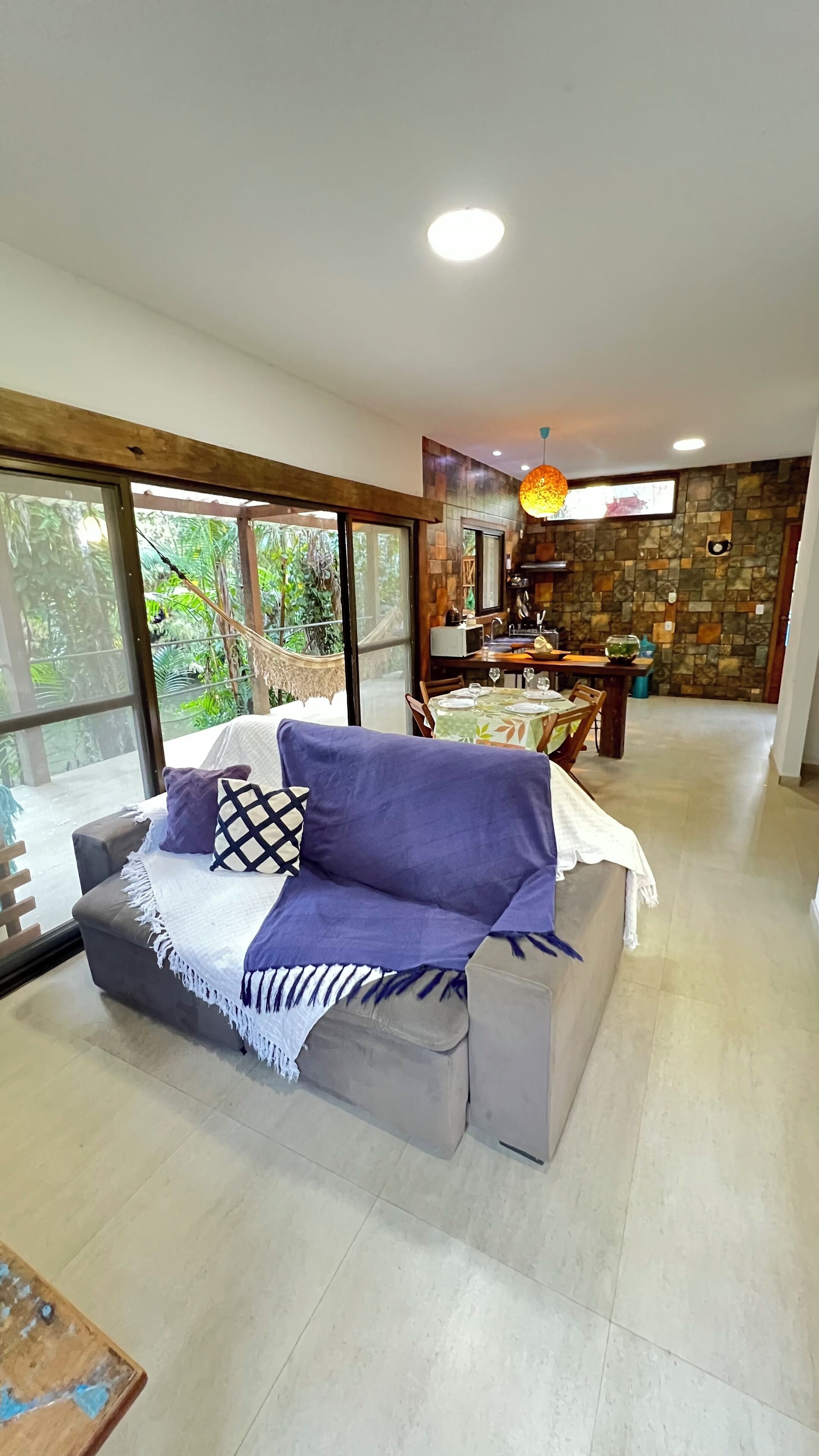 Smart TV, fireplace, books, printers