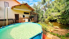 Terrace/patio - Peace, tranquility, quiet, inn, lake, waterfall, rest, chalet (Vargem Grande Rio de Janeiro)