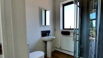 Shower, hair dryer