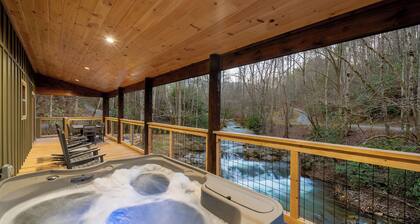 Waterfall + Swimming Hole | Fire Pit & Hot Tub