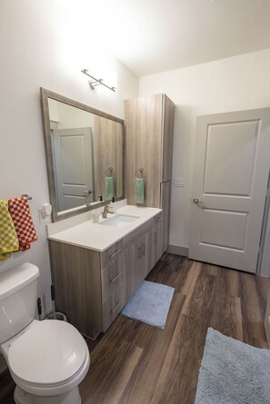 Hair dryer, towels, toilet paper - Urban 1-bedroom apartment in Addison with WiFi, AC & Reserved Parking (Addison)