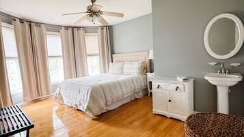 5 chambres, bureau, Wi-Fi gratuit, draps fournis