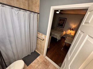 Hair dryer, towels