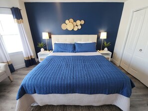 3 bedrooms, iron/ironing board, travel cot, WiFi