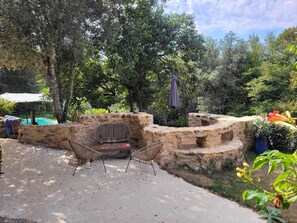Terrace/patio - The Troglodyte cave Suite (VITRAC)