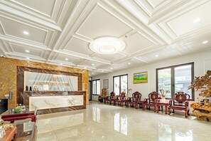 Sittområde i lobbyn