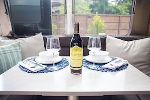 Dining - Charming Airstream Wellness Retreat in Wine Country (Fairfield)