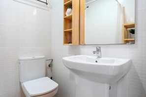 Ducha, secador de pelo, toallas