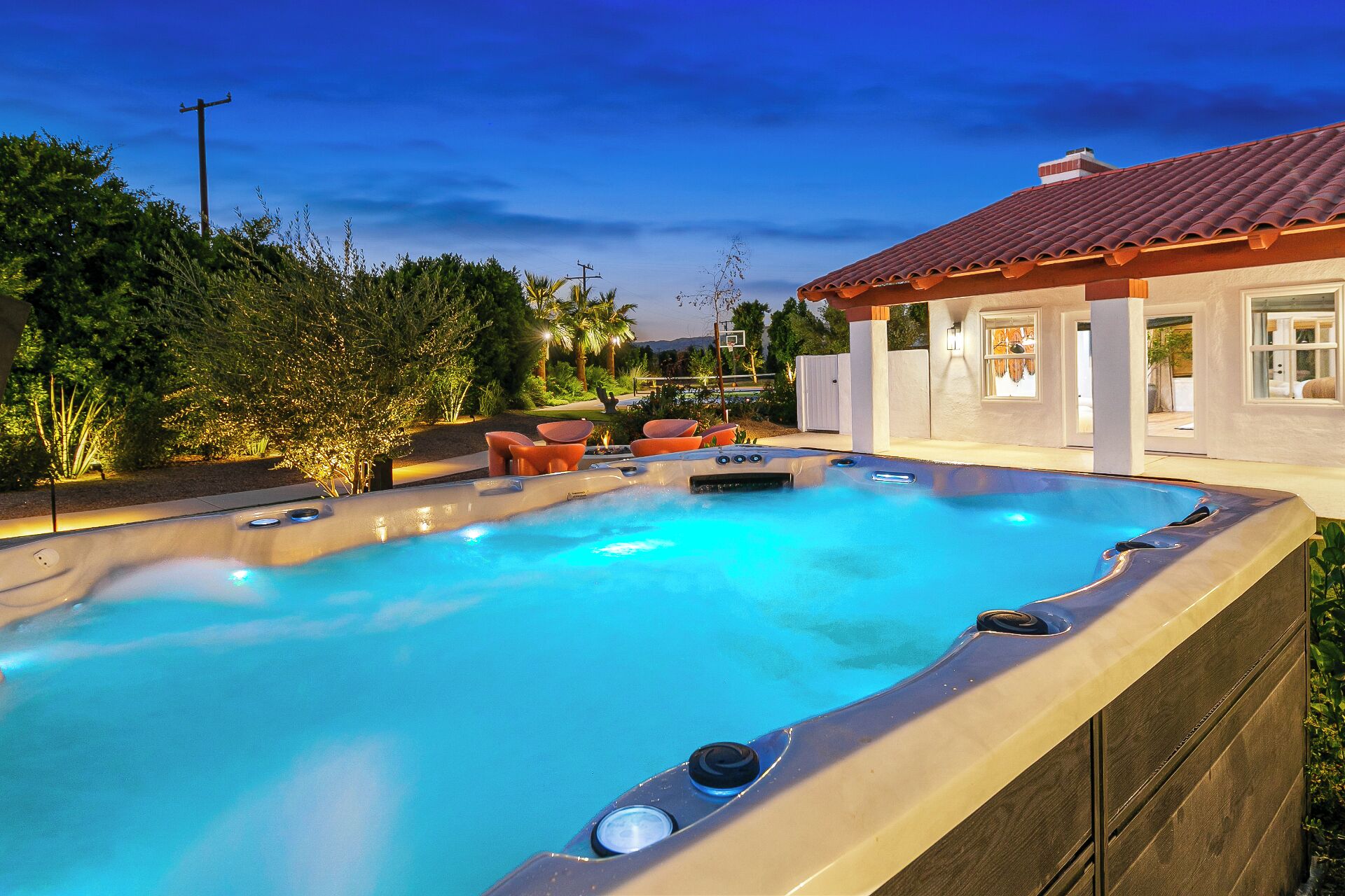 Idromassaggio all'aperto