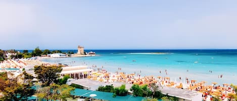 Vlak bij het strand
