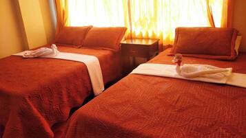 Family Double Room, Private Bathroom, City View | Premium bedding, down comforters, laptop workspace, iron/ironing board