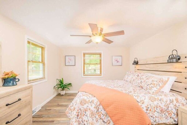 4 bedrooms, iron/ironing board, travel crib, WiFi