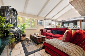 TV connectée, cheminée