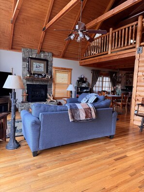 Smart TV, fireplace, printers