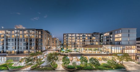 Vista frontal de la propiedad