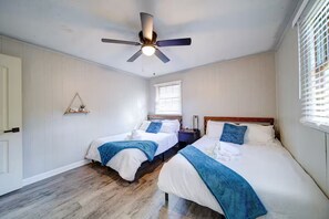 3 soverom, strykejern/-brett, wi-fi og sengetøy