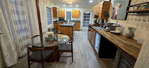 Microwave, oven, stovetop, dishwasher