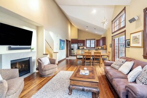 Fernseher, Kamin, Arbeitsbereiche