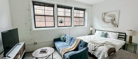 Desk, iron/ironing board, free WiFi, bed sheets