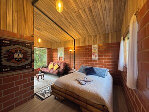 Cabaña de lujo, vista a la montaña | Wifi gratis y ropa de cama 