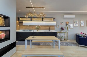 Dining - furnished apartment with beautiful backyard in sheikh zayed (Giza Governorate)