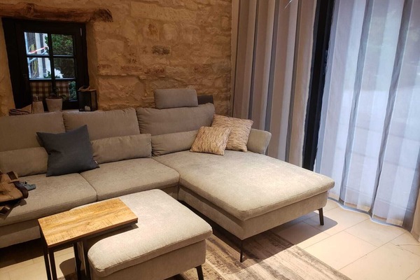 Ferienhaus, 75 qm, 1-4 Personen-Sofa im Ferienhaus Sandsteintraum in Billerbeck