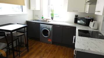 Microwave, oven, stovetop, toaster