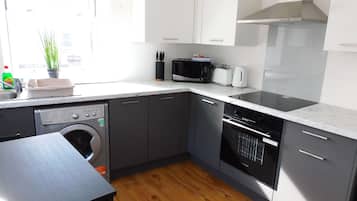 Microwave, oven, stovetop, toaster