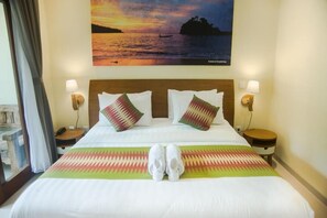 1 kamar tidur, brankas, dan Wi-Fi gratis