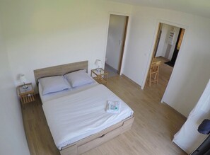 1 bedroom, iron/ironing board, bed sheets