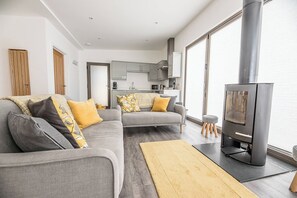 Fernseher, Kamin