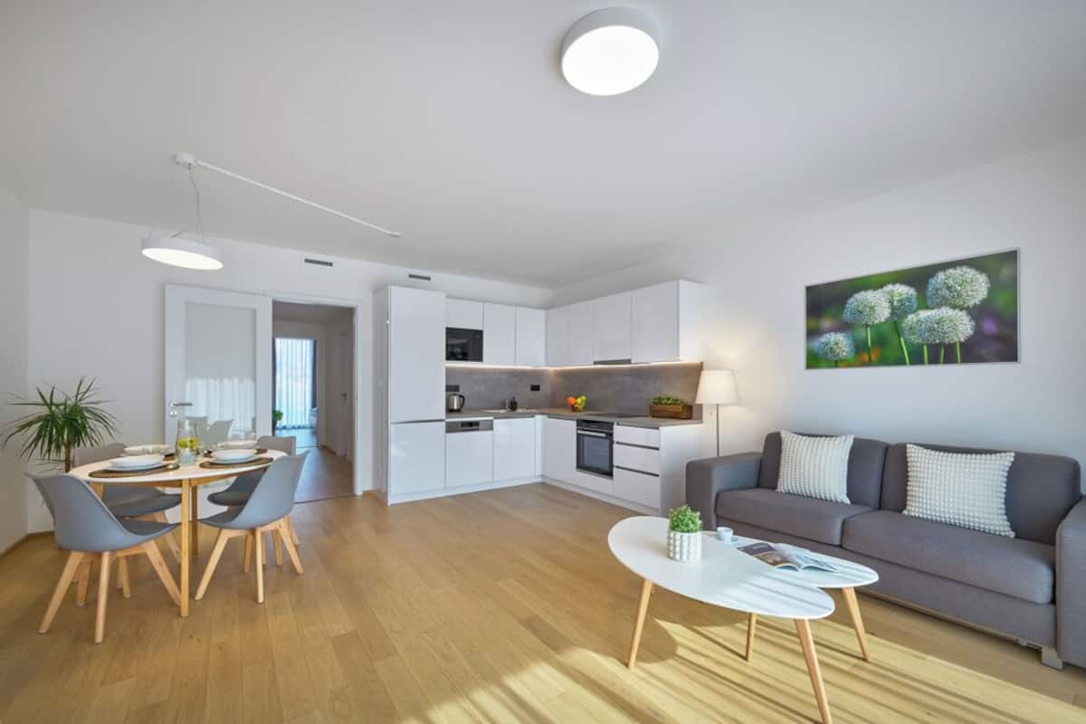 Appartamento familiare, 2 camere da letto, non fumatori, vista cortile | Angolo cottura privato | Microonde, forno, piano cottura, lavastoviglie