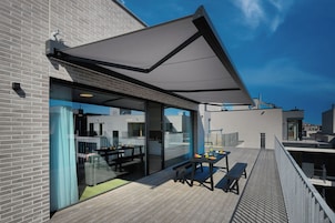 Exclusive Penthouse, 3 Bedrooms, Non Smoking, City View | Terrace/patio