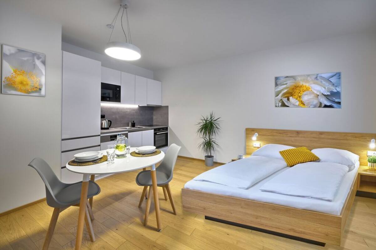 Superior Studio, Non Smoking, Courtyard View | Private kitchenette