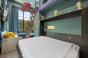 1 室のベッドルーム、旅行用ベビーベッド、WiFi (無料)、ベッドシーツ