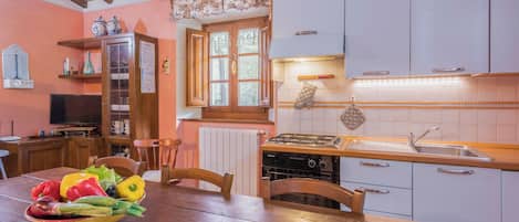 Comfort Apartment, Patio, Garden View | Private kitchen