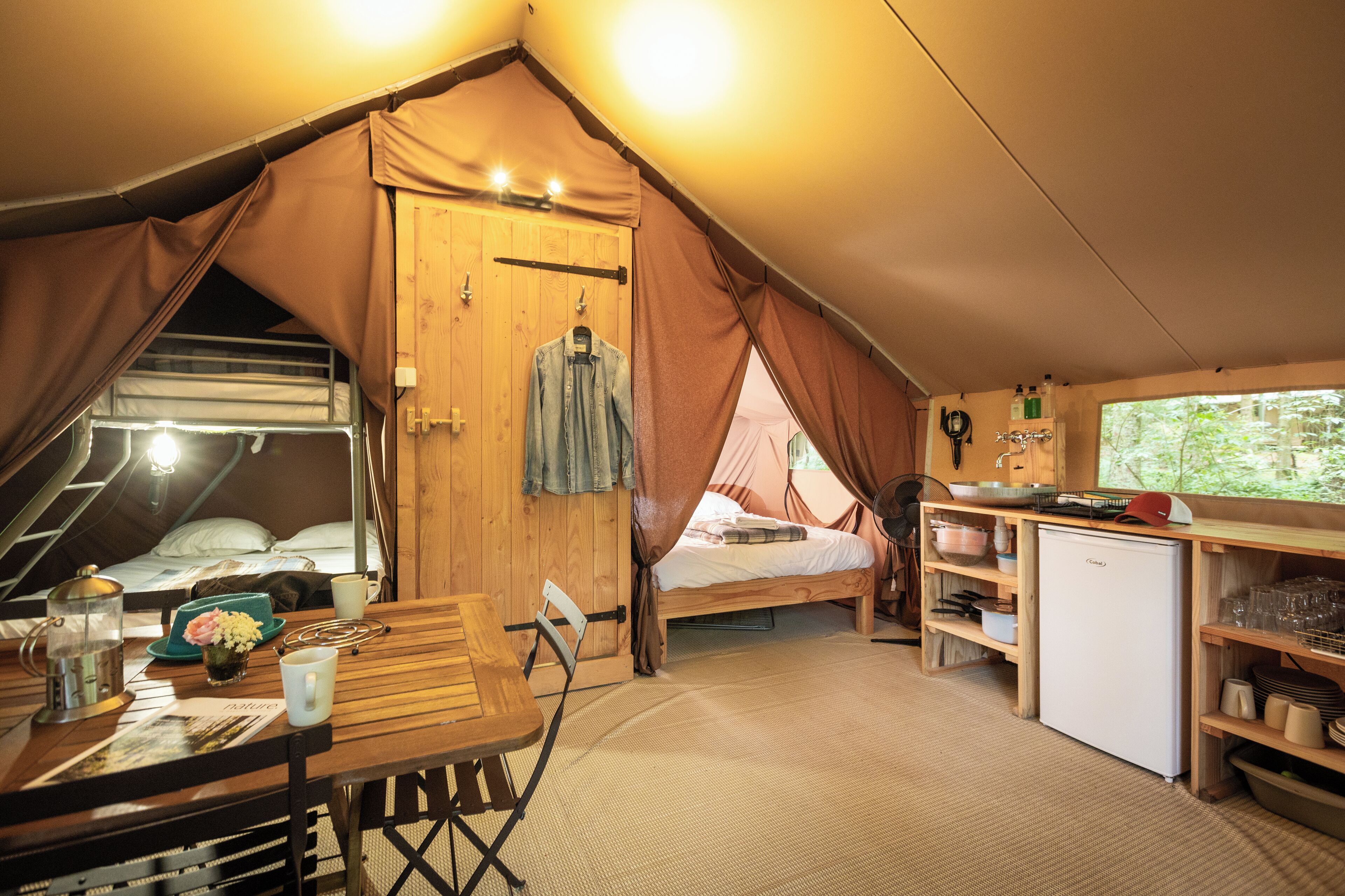 Deluxe Tent | Living area | Table football, ping pong