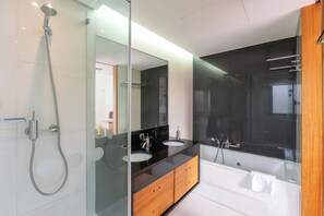 Towels, soap, toilet paper