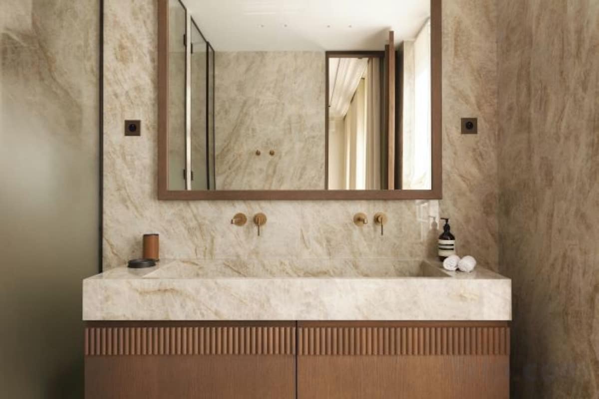 Bathroom | Shower, rainfall showerhead, designer toiletries, hair dryer
