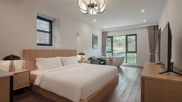 Superior Double Room, Hill View | Premium bedding, down duvets, memory-foam beds, free minibar items