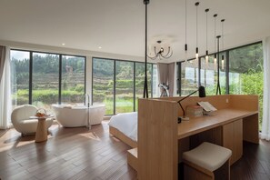 Grand Double Room, Balcony, Mountain View | Premium bedding, down comforters, memory foam beds, free minibar items - JinSpecial Gaotian (Quzhou)