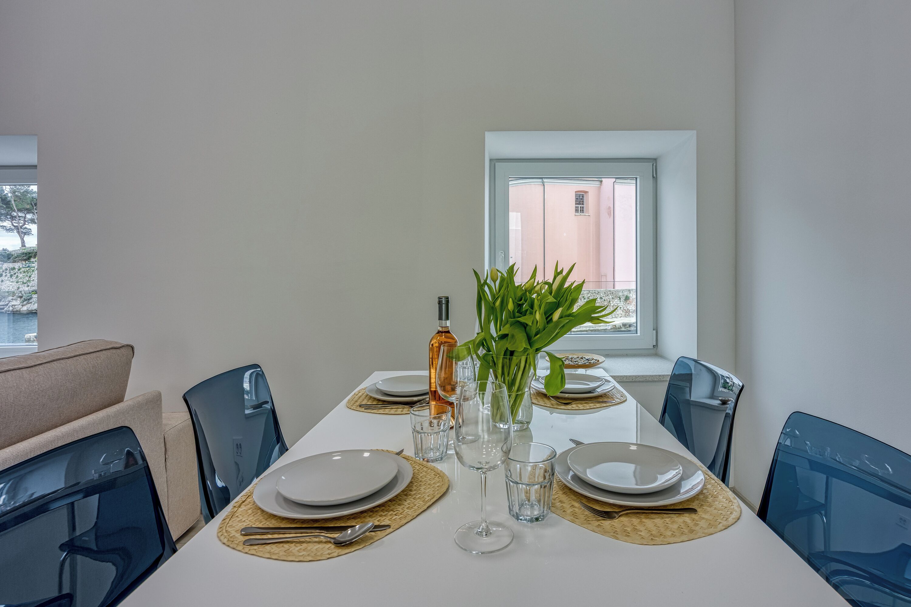 家庭公寓, 多間臥室, 向海 (The View Apartment Veli Lošinj) | 用餐區