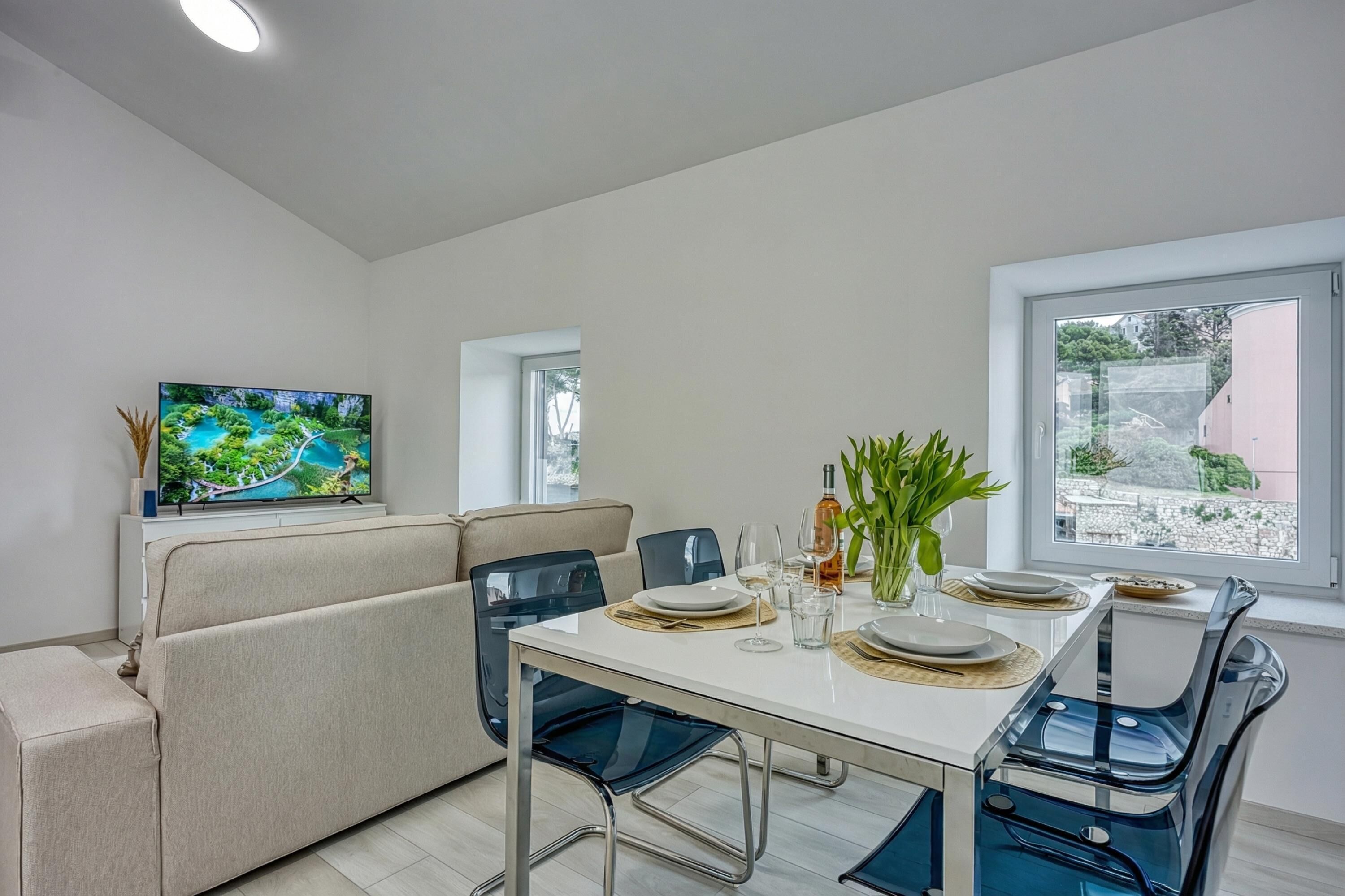 Appartement Familial, plusieurs chambres, vue mer (The View Apartment Veli Lošinj) | Restauration