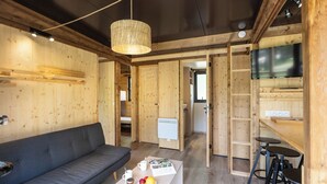 Familie-alpehytte (Chalet Portland) | Oppholdsområde